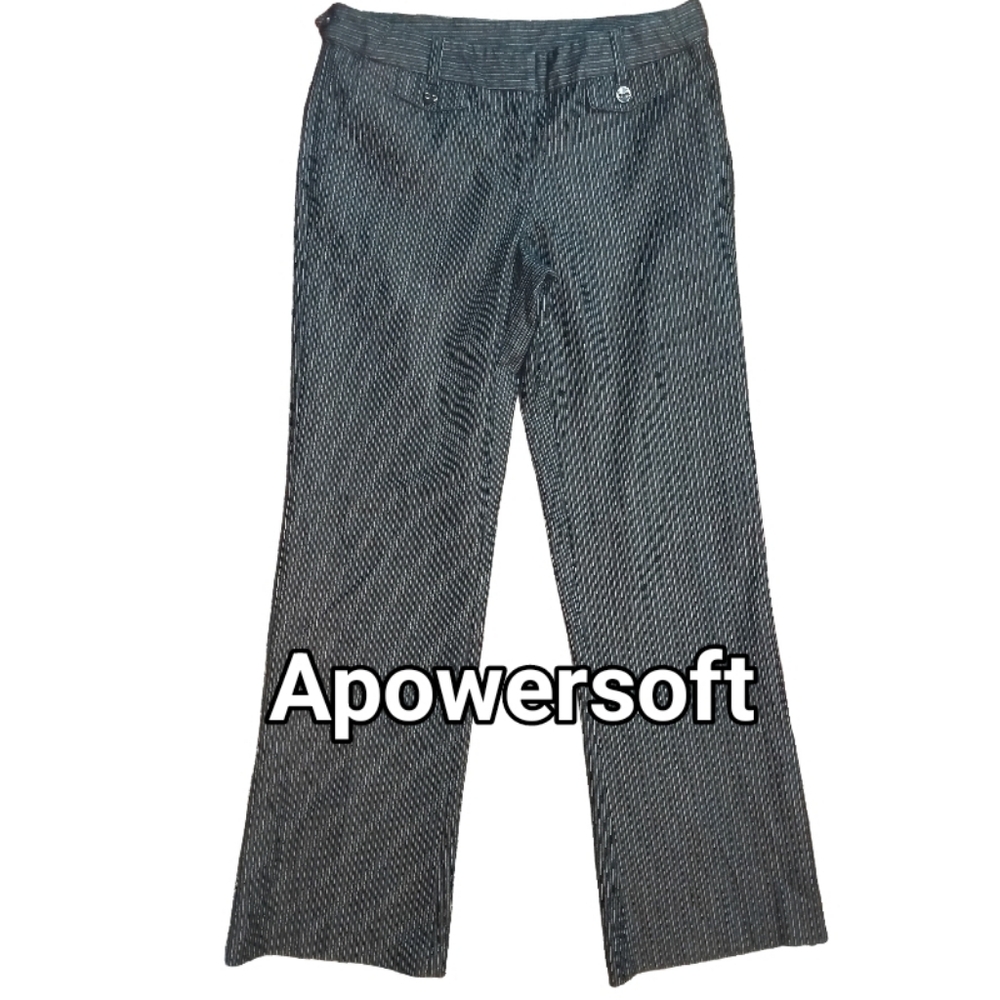 Grey pin stripe pants